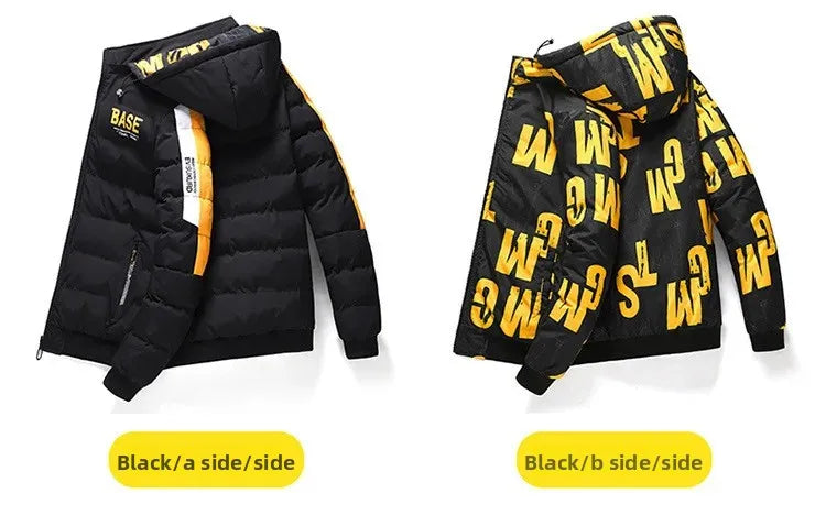 Dwustronna Kurtka Zimowa Męska BASE - Puchowa,