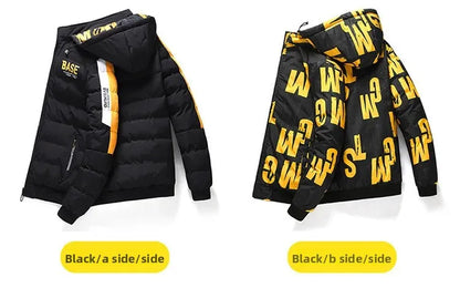 Dwustronna Kurtka Zimowa Męska BASE - Puchowa,