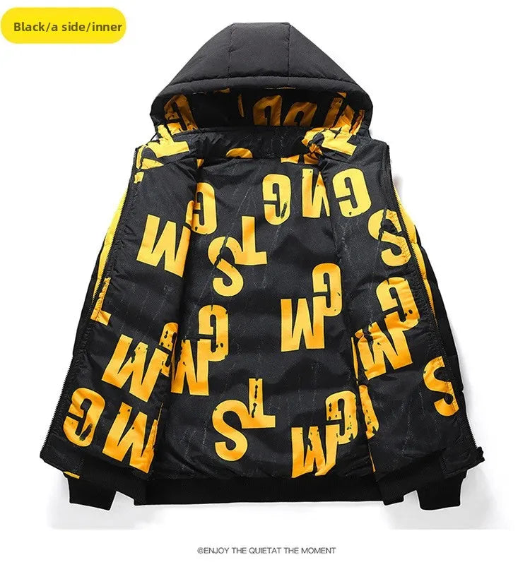 Dwustronna Kurtka Zimowa Męska BASE - Puchowa,