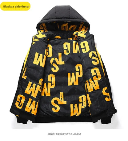 Dwustronna Kurtka Zimowa Męska BASE - Puchowa,