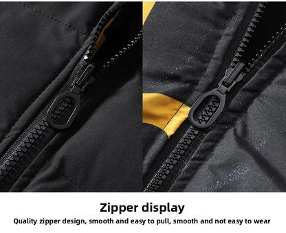 Dwustronna Kurtka Zimowa Męska BASE - Puchowa,