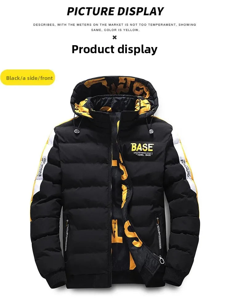 Dwustronna Kurtka Zimowa Męska BASE - Puchowa,