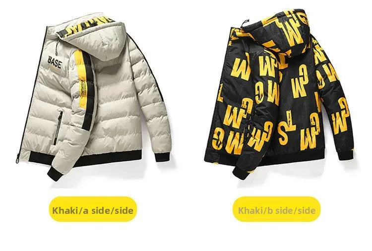 Dwustronna Kurtka Zimowa Męska BASE - Puchowa,