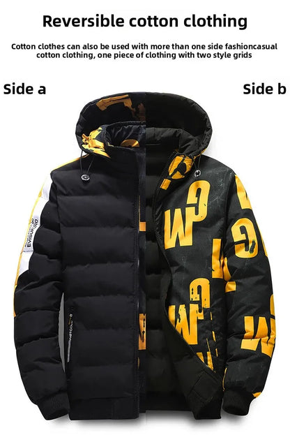 Dwustronna Kurtka Zimowa Męska BASE - Puchowa,