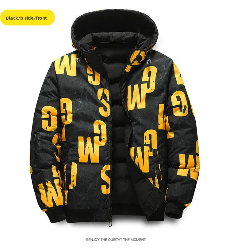 Dwustronna Kurtka Zimowa Męska BASE - Puchowa,